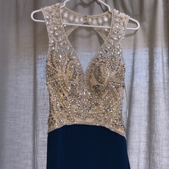 Nina Canacci Dresses & Skirts - Blue and jeweled prom dress